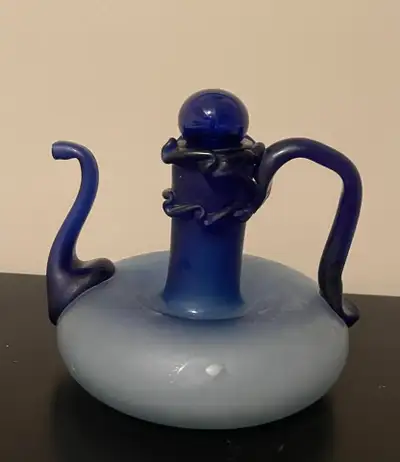 AN PICK UP : CROW FOOT LIBRAR ( NW )  ONE BLUE HAND MADE PITCHER, View more
