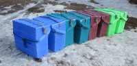 Heavy Food-Grade Plastic Panniers, Dawson Creek