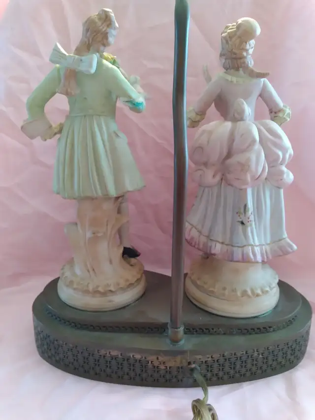 ANTIQUE PORCELAIN TABLE LAMP in Indoor Lighting & Fans in Barrie - Image 7