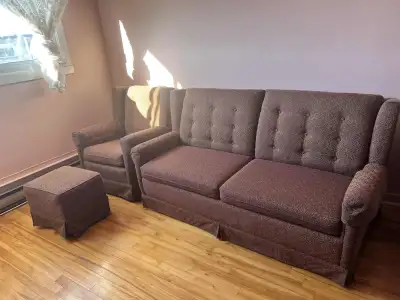 Divan-lit 3 places avec fauteuil et banc, View more