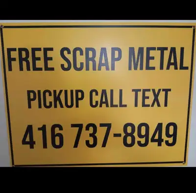 FREE Scrap Metal Pick-Up FREE, View more