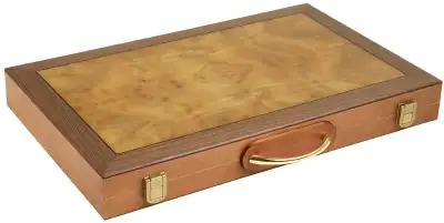 THIS LISTING IS FOR AN OPEN BOX - LIKE NEW BACKGAMMON SET WITH ALL OF ITS ORIGINAL ACCESSORIES. SEE...