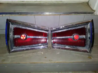 From my research, these appear to be tail lights for a 1965 Dodge Polara. Great item for any car ent...