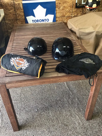 2 helmets for sale