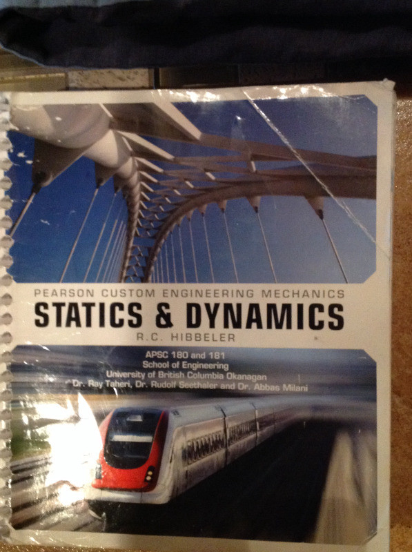Engineering Mechanics Statics and Dynamics r.c. hibbeler in Textbooks in Vernon