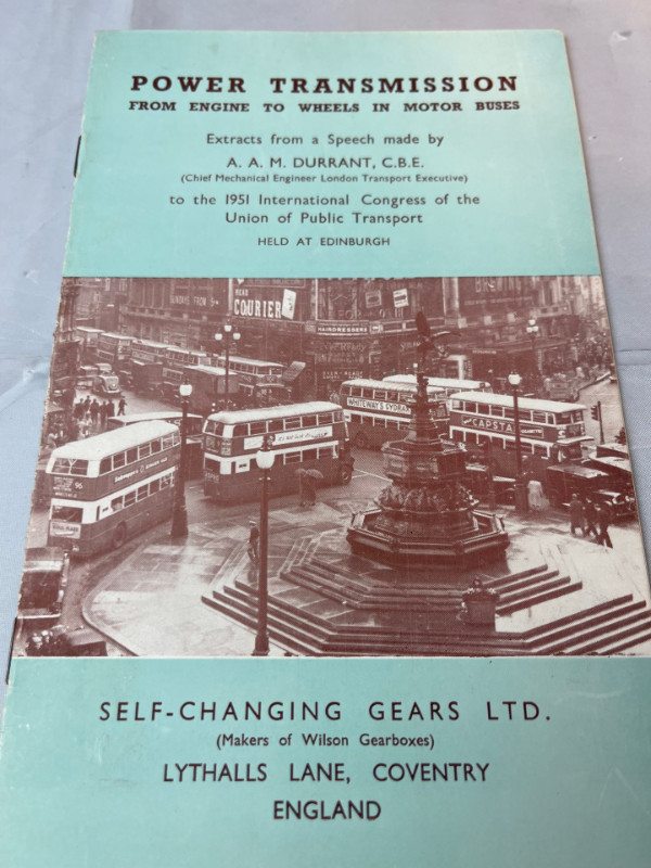 VINTAGE 1951 SELF CHANGING GEARS TRANSMISSION BROCHURE #M01609 in Arts & Collectibles in Edmonton