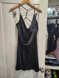 Strappy Back Satin Slip Dress - DYNAMITE