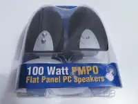 iConcepts 100 Watt Flat Panel PC Speakers