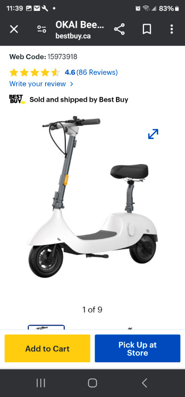 Okai adult electric scooter in Other in Saskatoon - Image 4