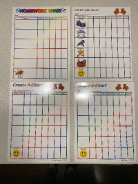 Kids Reusable Chore Charts & Stickers
