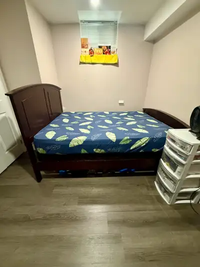 Walk-up 3-bedroom basement, -One bedroom available” from 01 Sep 2025 ($900 for single - $1000 for tw...