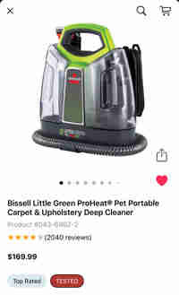 Bissell Carpet Upholstery Cleaner Shampoo- Brand new