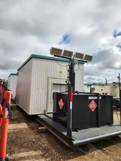 Diesel Generators. Some c/w fuel tank, light mast, distribution. Other units available as well.