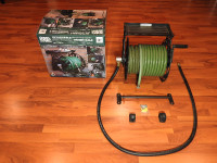 Wall Mount Garden Hose Reel with 100 ft Hose.