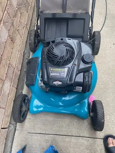 Yardworks 625EX gas lawn mower with mulch bag, View more