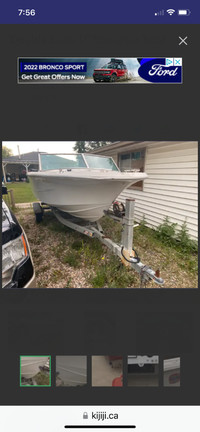 Double Eagle 18 ft Boat and Galvanized Trailer
