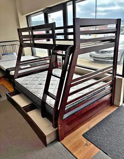 Must Go ASAP !! Single Over Double Wooden Bunk Bed For Sale, View more