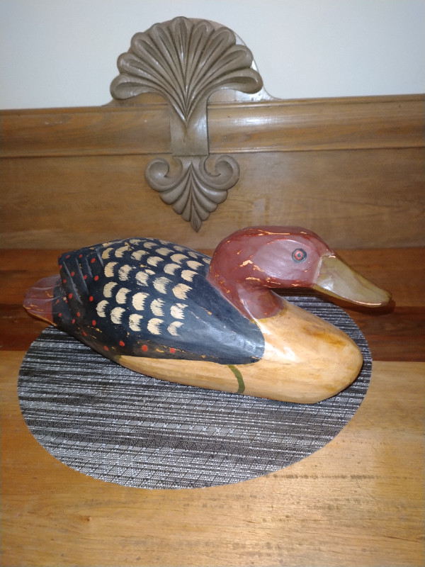 *shipping* Hand painted wooden duck carving in Arts & Collectibles in Ottawa - Image 2