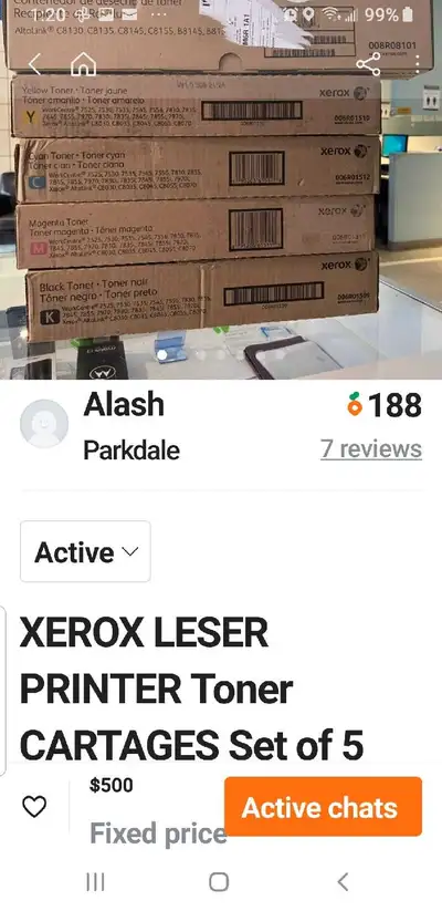 LASER Xerox PRINTER Copier Work Center Toner CARTRIDGES Set of 5, View more