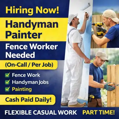 Handyman / Worker Needed (On-Call / Per Job), View more