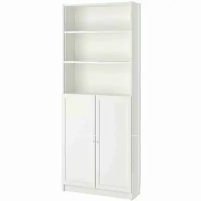 IKEA Billy / Oxberg White Bookcase with Doors, View more