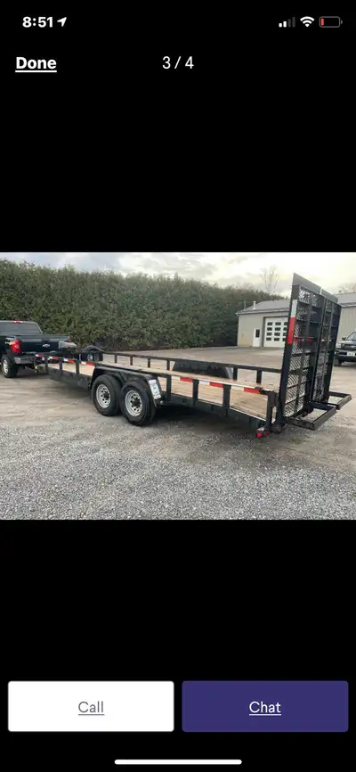 Landscaping trailer for sale as is Make me an offer 7. Fts. W. 22. Fts. L.