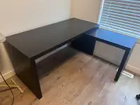 Ikea desk with pullout extension