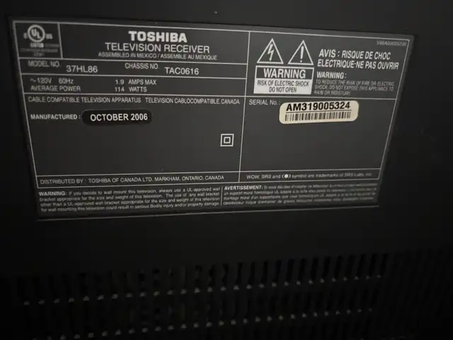 Toshiba TV in TVs in Ottawa - Image 4