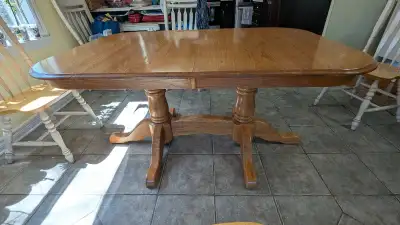 Oak Dining table & chairs, View more