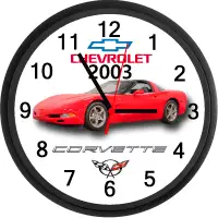 2003 Chevrolet Corvette (Torch Red) Custom Wall Clock - New