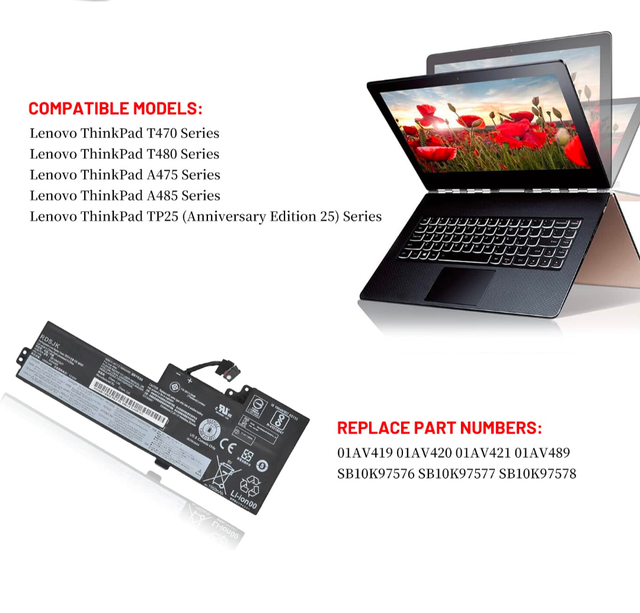 Rechargeable Batteries for Lenovo laptops (1) in Laptop Accessories in Oshawa / Durham Region - Image 11