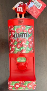 Red M&M Christmas Dispenser