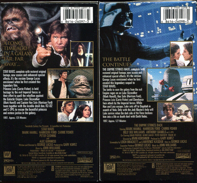 STAR WARS TRILOGY * SPECIAL EDITION * BOX SET * VHS * in CDs, DVDs & Blu-ray in North Bay - Image 4