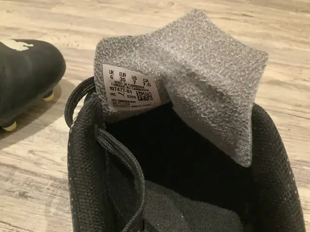 Puma Youth Jr. Attacanto FG/AG Soccer Cleats (Puma Black/Silver in Soccer in Oshawa / Durham Region - Image 4