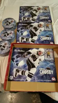 3 Tim Hortons Sidney Crosby NHL Penguins Puzzle Tin Box