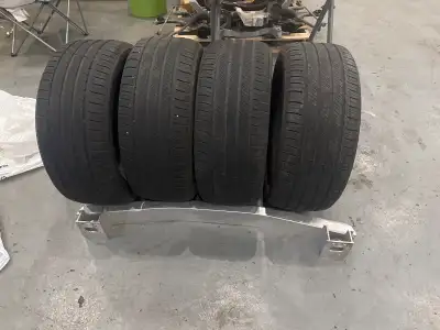 2 tires have more thread then the other 2 tires still have life at least a year or two Michelin prim...