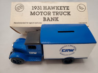 1:34 Diecast ERTL 1931 Hawkeye Moror Truck Coin Bank