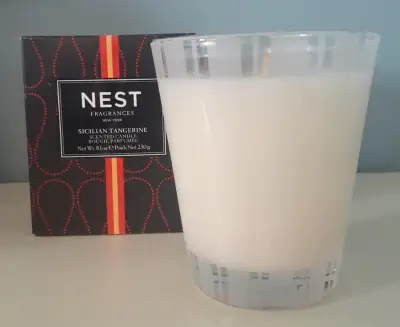 NEST Fragrances Sicilian Tangerine 1-Wick Scented Jar Candle - 230g / 8.1 oz - comes with original b...