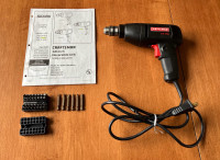 Sears Craftsman 3/8” Reversible Drill Double, Corded with Bits