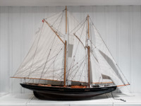 Large Bluenose Ship Model