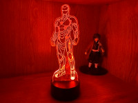 Iron man 3D light lamp