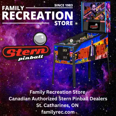 Canadian Authorized Dealer for Stern Pinball Machines Variety of titles in stock now - We Ship Canad...