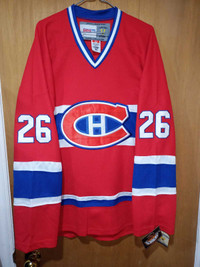 1986 Mats Naslund Montreal Canadiens NHL ccm jersey size xl nwt 