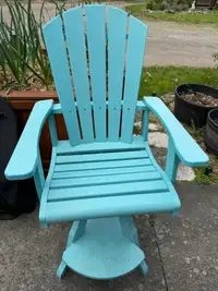 Outdoor Swivel  Composite Bar Chair 