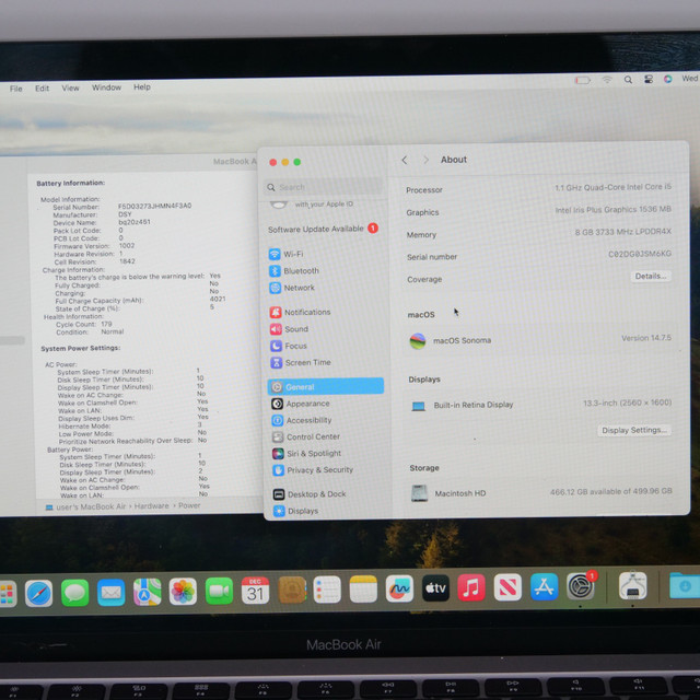Apple 2020 MacBook Air (Core i5, 8GB RAM, 512GB SSD) dans Portables  à Longueuil/Rive Sud - Image 3