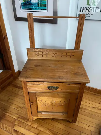 Vintage East Lake Style Wash Cabinet, View more