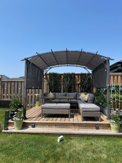 Lovely Arched Shape Cambrian Pergola 10 x10 x 8' - Perfect Shape, View more