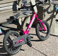 Strider balance bike 14” with pedal kit
