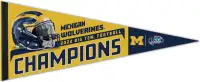 2022 Michigan Wolverines Big 10 Championship Pennant