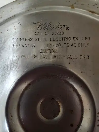 Vintage electric frying pan, View more